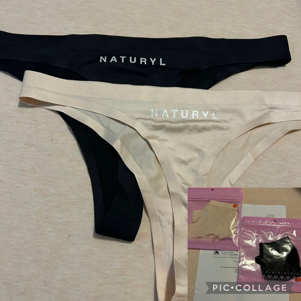 NWT Naturyl thong 2 pack